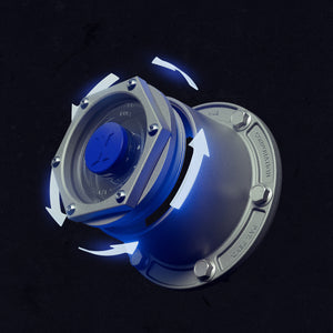 HexThread Access Cartridge on Xtractor hub cap