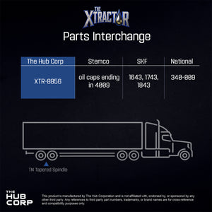 XTR-8856 Grease Hub Cap (Replaces 4009)