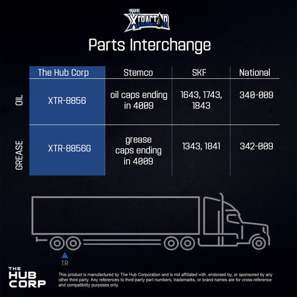XTR-8856 Hub Cap (Replaces 4009)